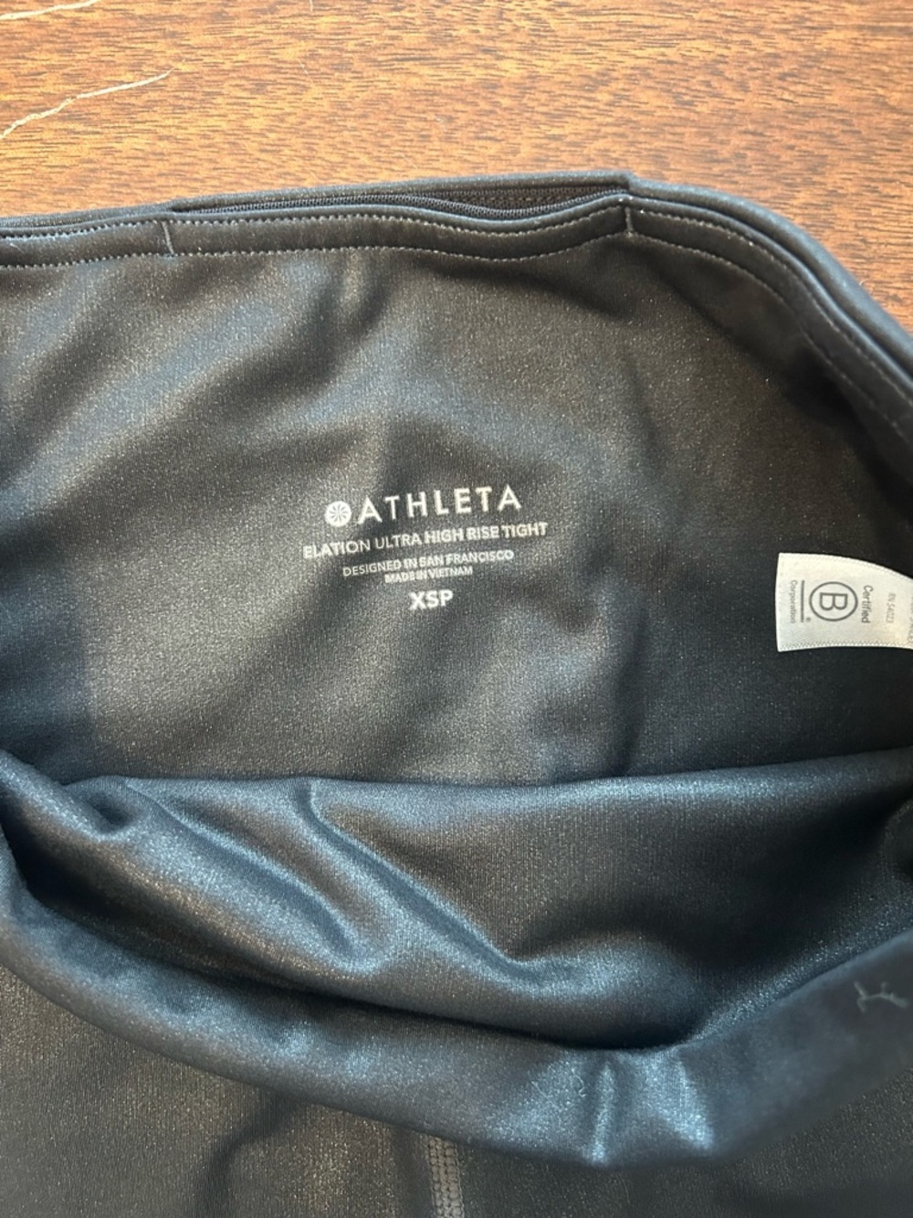Athleta Black High-Rise Leggings XSP - Picture 2 of 4
